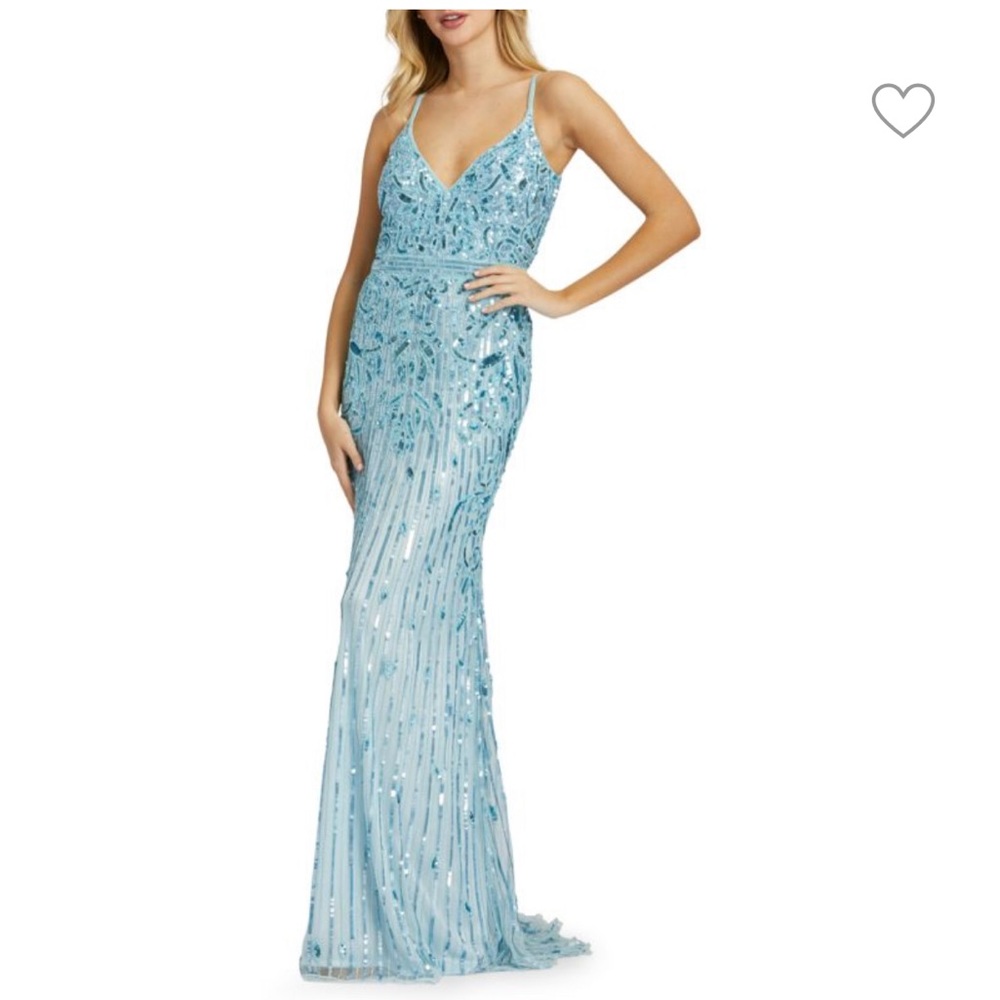 Brand New!! Mac Duggal Sequin Column Gown
